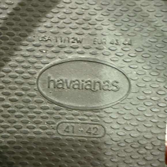 Haviainas women’s green flip flops size 41-42 (10-11) - Picture 6 of 6